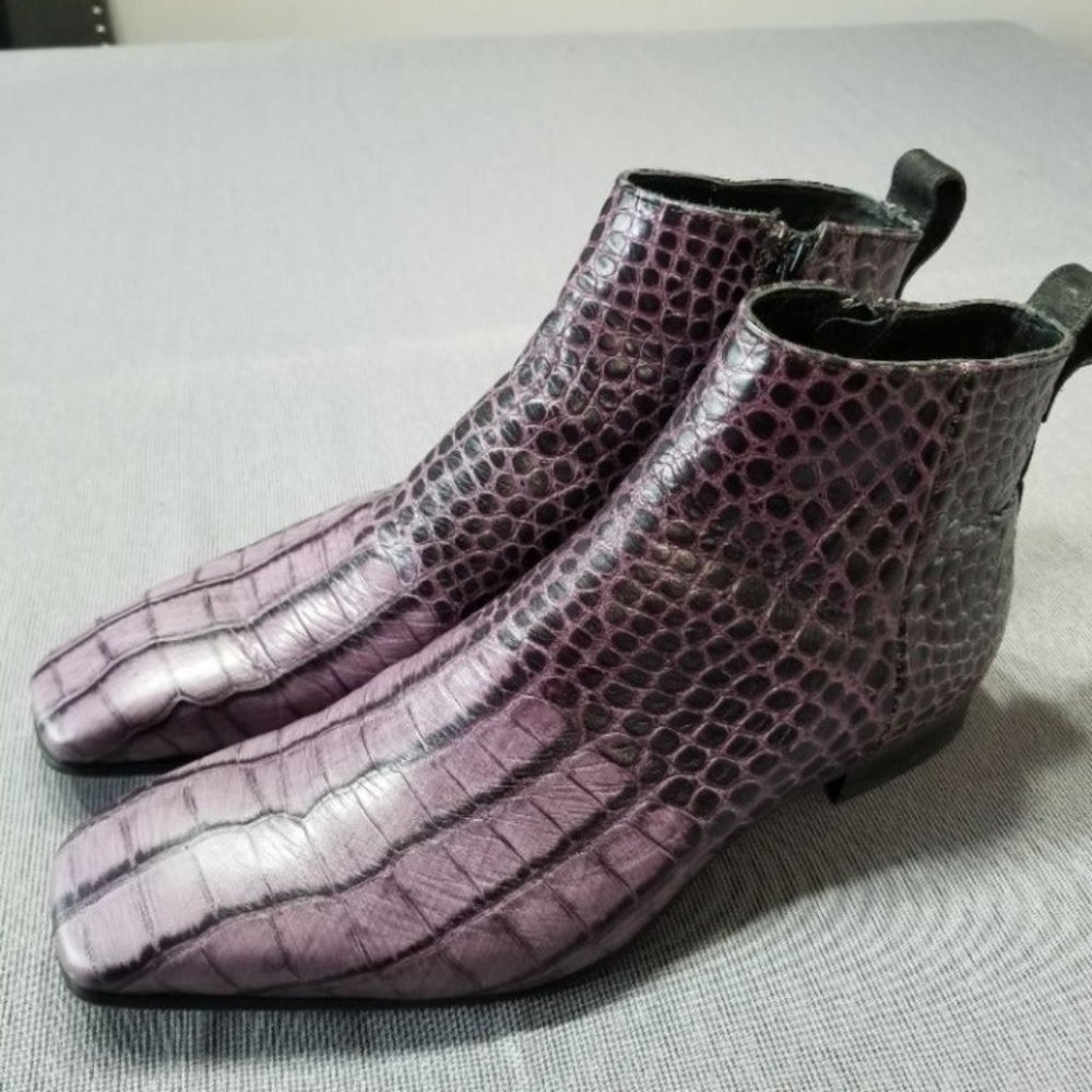 John Fluevog Burghley Men’s Square toe ankle boots